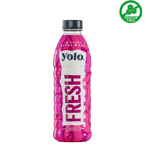 te negro con sabor a manzana y mora fresh yolo 473ml