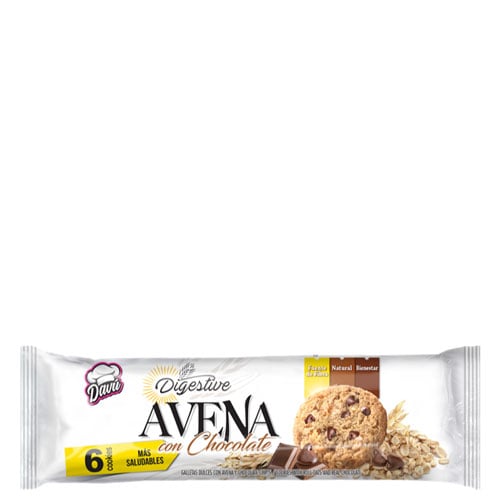 galletas avena con chocolate davu 68g