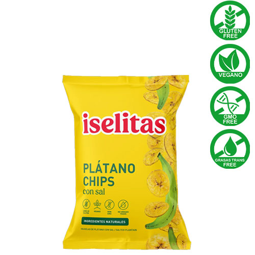 platano chips natural iselitas 85g