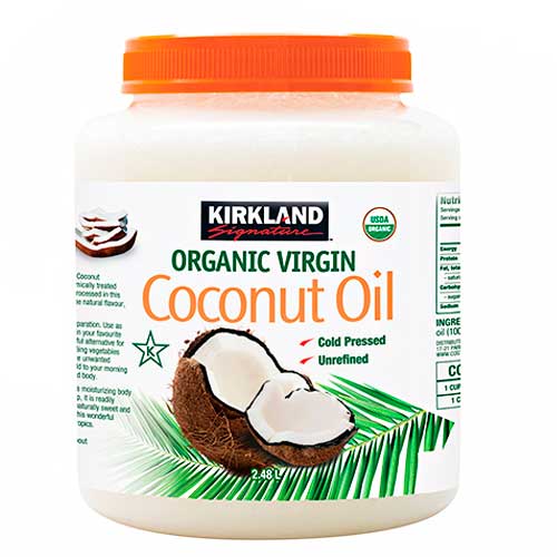 Aceite De Coco Orgánico Virgen Kirkland Signature 2.48 L - Aceite de Coco  Para Cocinar Y Para el Cuidado Personal - Aceite de Coco con MCT - Aceite  de