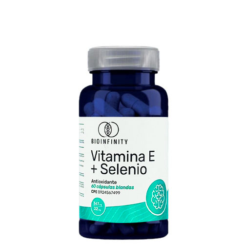 vitamina e + selenio x 60 cápsulas blandas bioinfinity