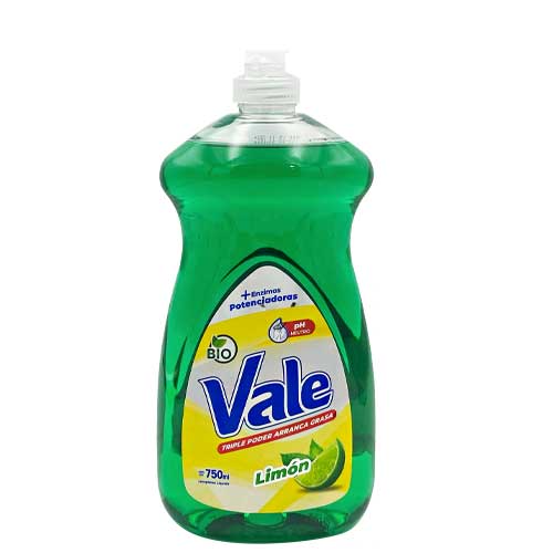 lavaplatos liquido fragancia limon vale 750ml