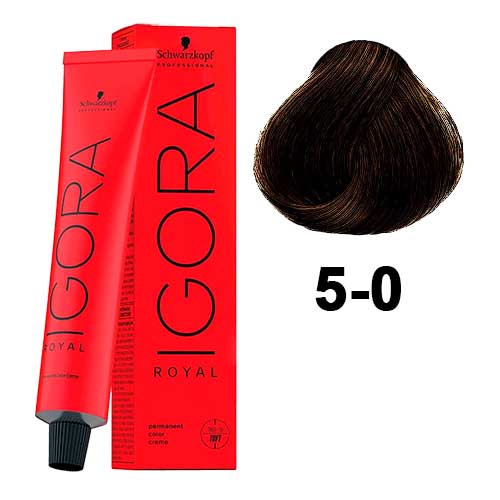 Schwarzkopf Igora Royal - Coloración en crema para el cabello 5-6, marrón  claro, chocolate, 2.0 fl oz