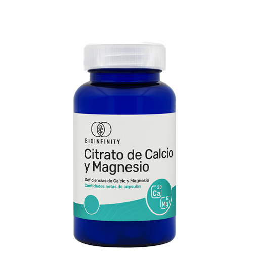 citrato de calcio y magnesio 300mg/250mg bioinfinity 60 capsulas