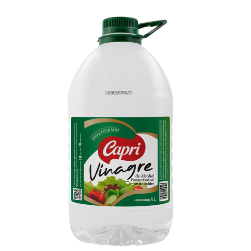 vinagre triple filtrado capri 4l