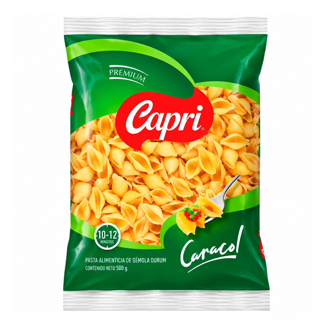 pasta caracol premium capri 500g