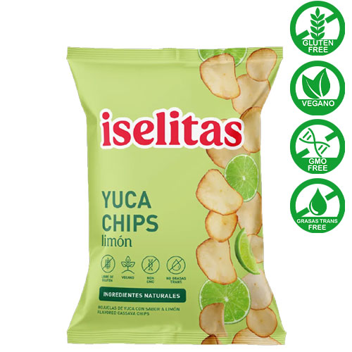 yuca chips limon iselitas 180g