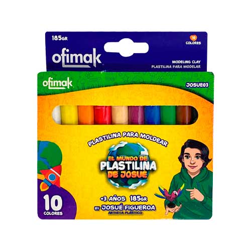Plastilina Masilla 10 Colores JOSUE03 Ofimak