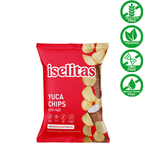 yuca chips con sal iselitas 70g