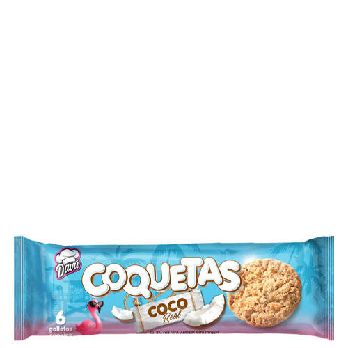galletas coquetas de coco davu 68g