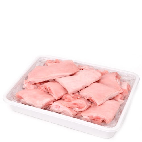cuero de cerdo con tocino para chicharrón 1kg