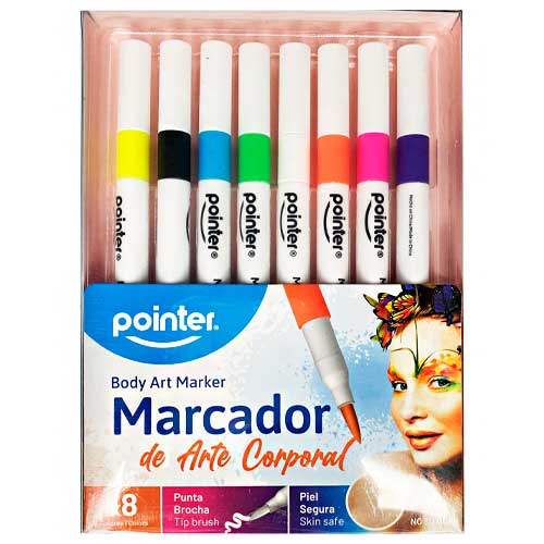 Marcadores Corporales Temporales De Doble Punta – 12 Colores Lavables, No Tóxicos, Para Tatuajes Falsos, Cosplay, Fiestas Y Arte Facial