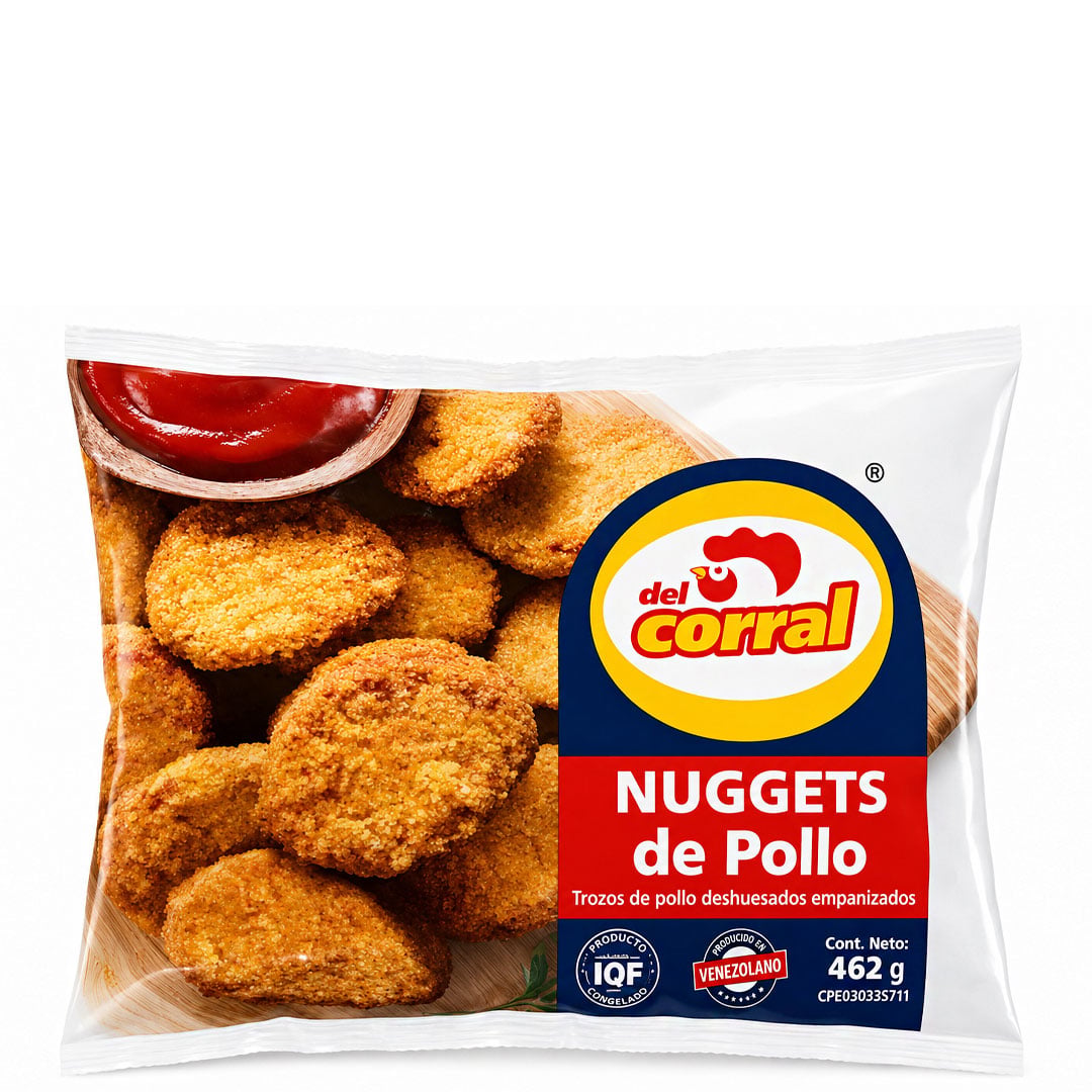 nugget de pollo del corral 462g