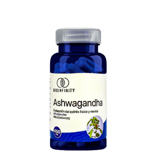 ashwagandha 450mg x 60 cápsulas bioinfinity