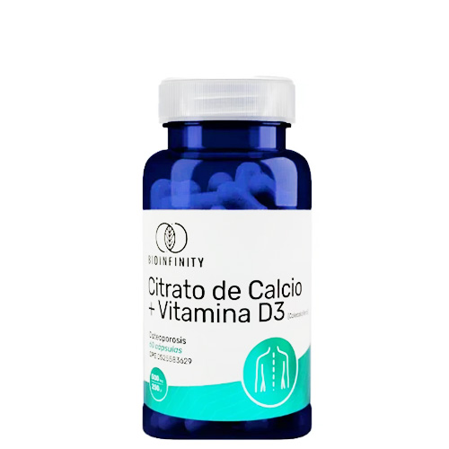 citrato de calcio + vitaminas d3 bioinfinity 60 capsulas