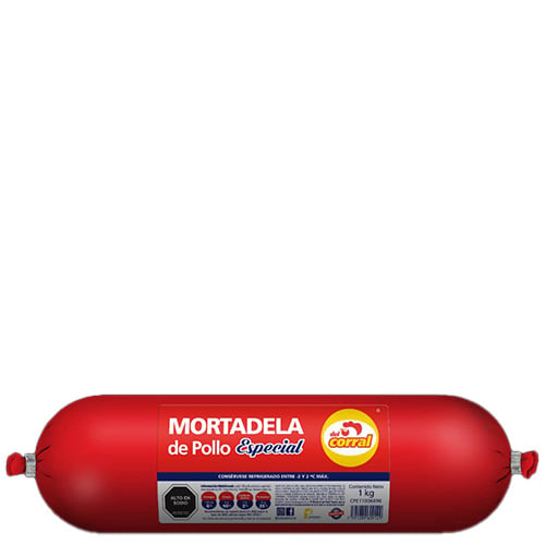 mortadela de pollo especial del corral 1 kg
