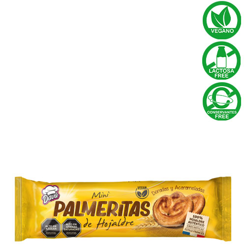 palmeritas de hojaldre davu 100g 6 und