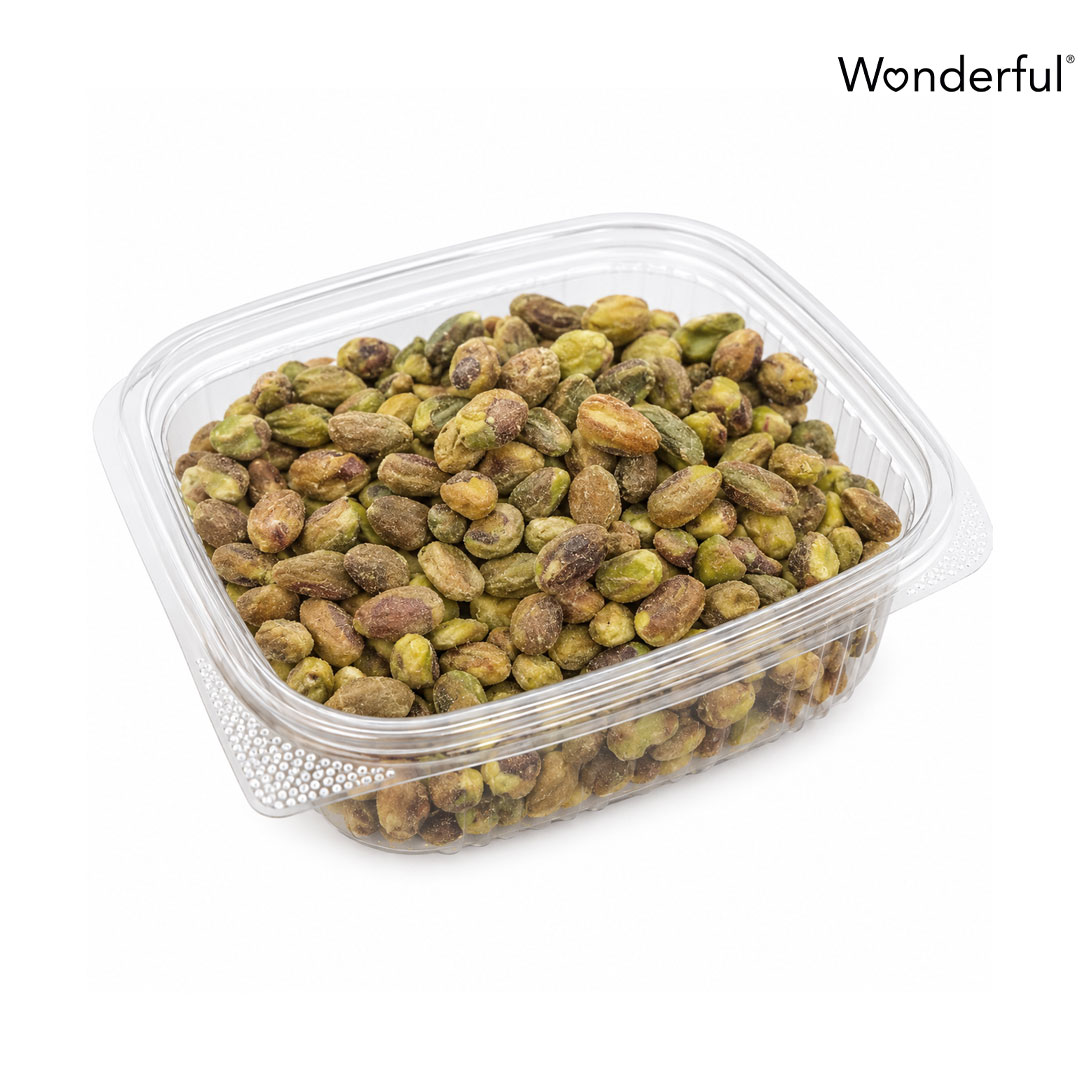 pistachos ligeramente salados sin cáscara wonderful 200g
