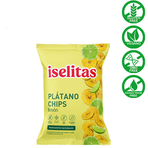 plátano chips limón iselitas 85g