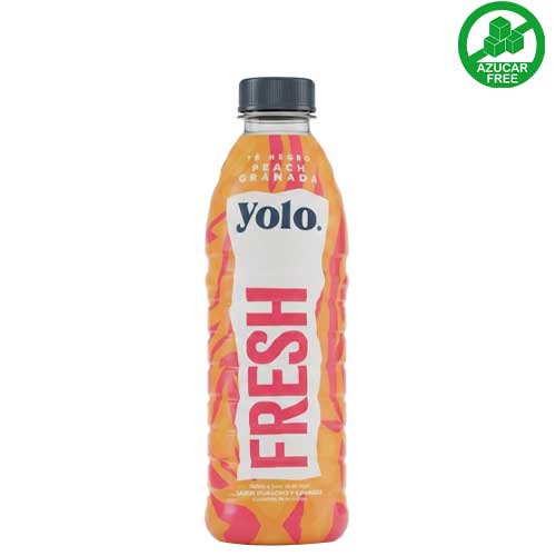 te negro con sabor a durazno y granada fresh yolo 473ml